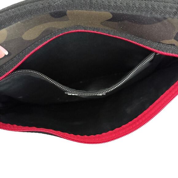 Haute Shore Crossbody Camo Stripe Adjustable Strap Y2K Streetwear Ballet grunge - Picture 3 of 8